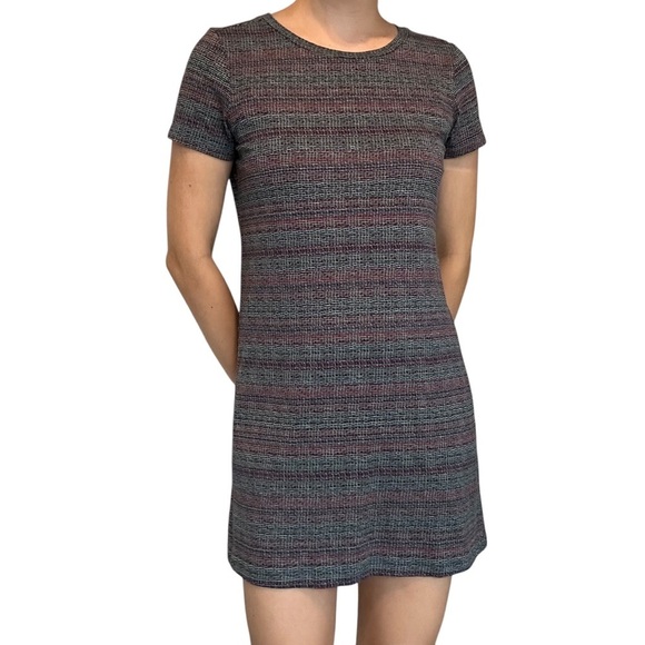 Toad&Co. Mini Dress Casual Summer Crunchy Striped Outdoor Size Extra Small - Picture 2 of 7